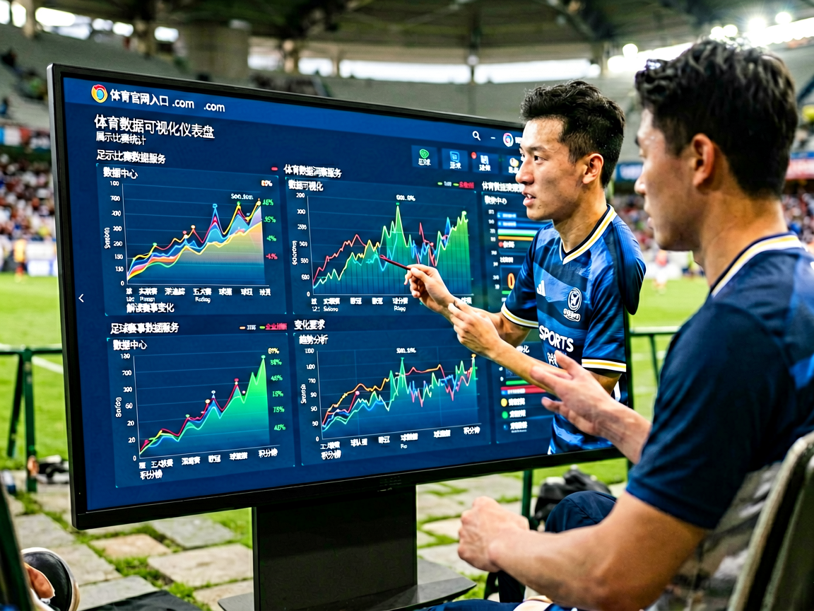 体育数据可视化仪表盘，展示比赛统计图表和数据趋势
